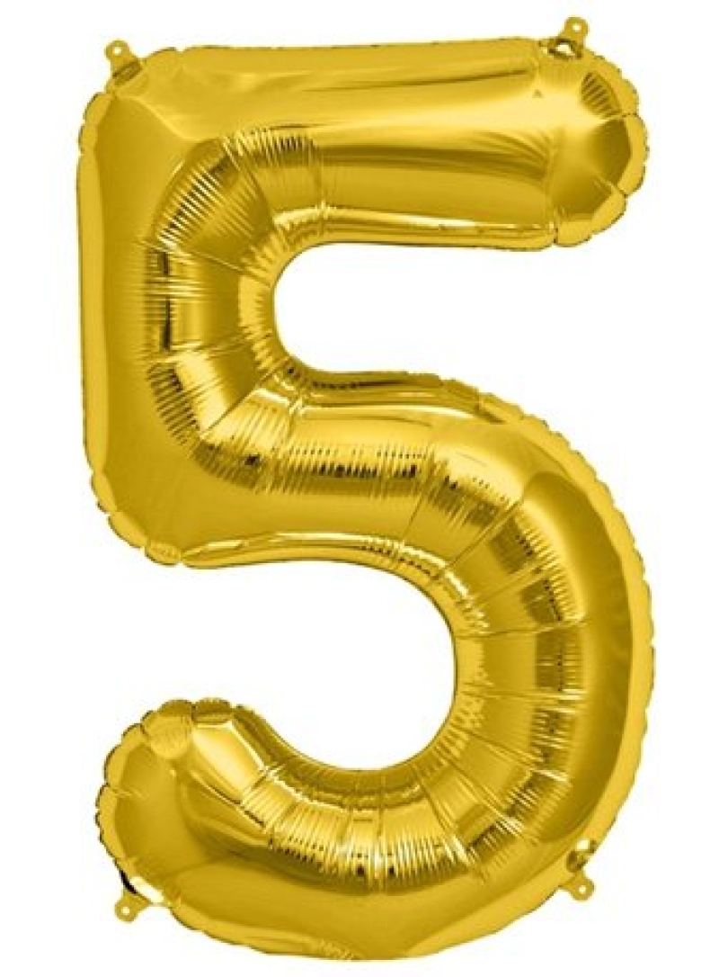 Balon cu heliu cifra 5