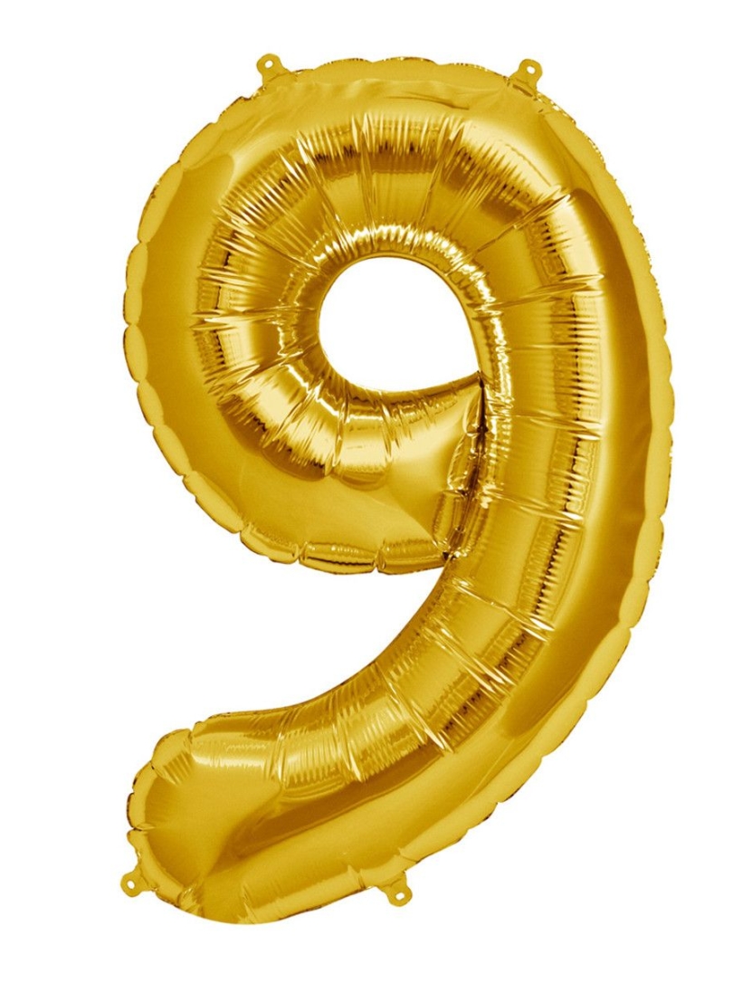 Balon cu heliu cifra 9
