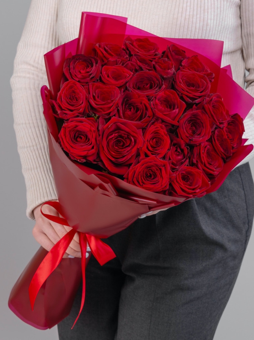 Buchet 25 trandafiri olandezi